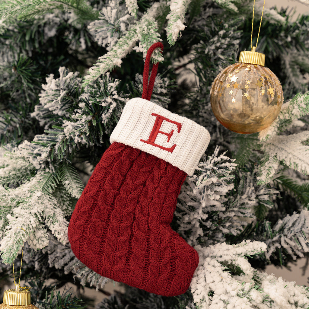 Letter Christmas Stocking Creative Hanging Ornament