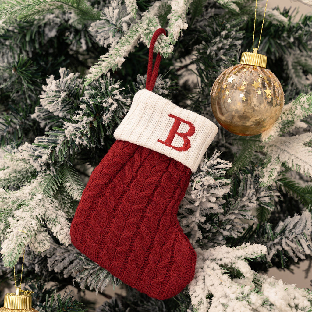 Letter Christmas Stocking Creative Hanging Ornament